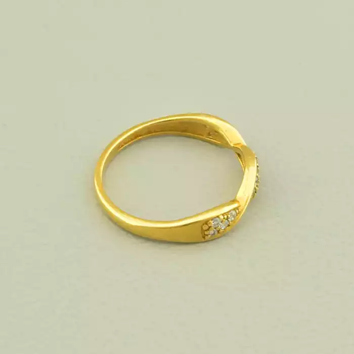 🏷️️ Каблучка Vogue Фіаніт (позолота лимонна 18к) ss_99368