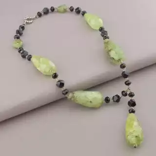 Намисто Пренит, Чеський кришталь 52 см