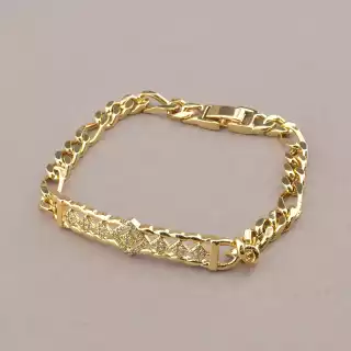 Браслет складний Xuping Фіаніт 21 см (позолота 18к)