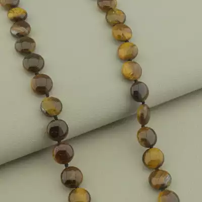 🏷️️ Намисто Тигрове око 46 см. F-101549