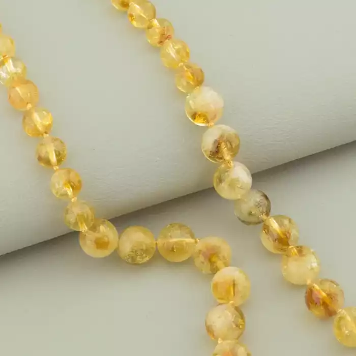 🏷️️ Намисто Цитрін 44 см. ss_94555