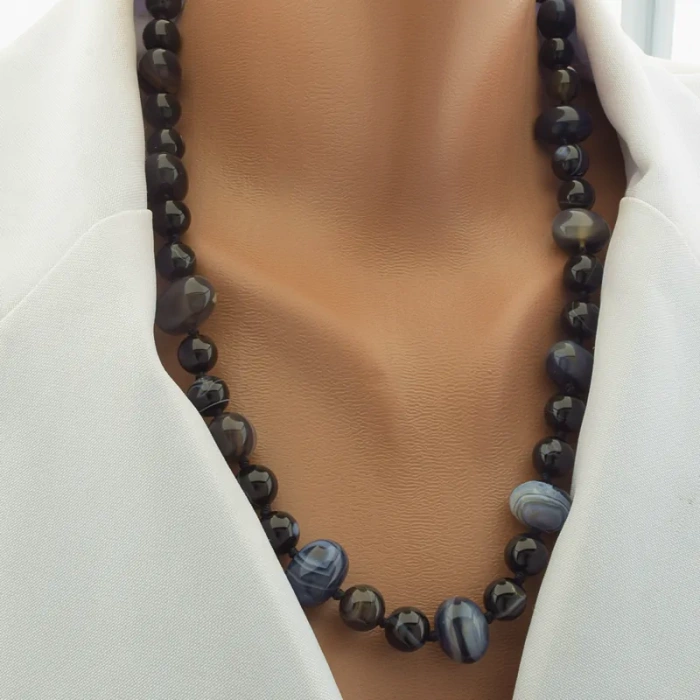 🏷️️ Намисто Агат 56 см. ss_102249