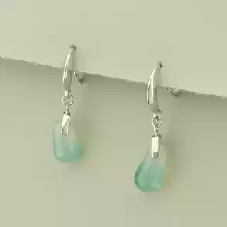 Сережки петля Агат