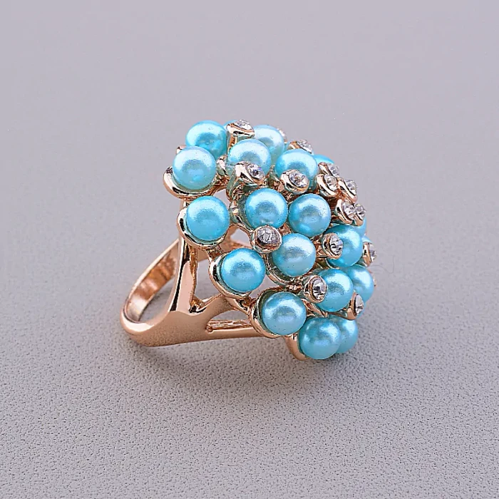 🏷️️ Перстень емаль Сrystal Fashion (позолота 18к) ss_43021