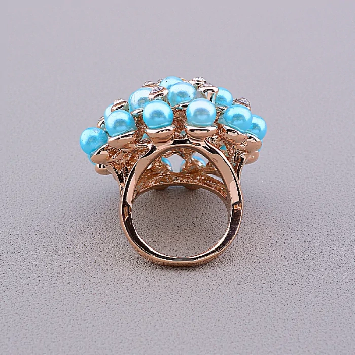 🏷️️ Перстень емаль Сrystal Fashion (позолота 18к) ss_43021