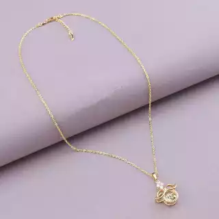 Підвіска Xuping Фіаніт 42 см (позолота 18к)