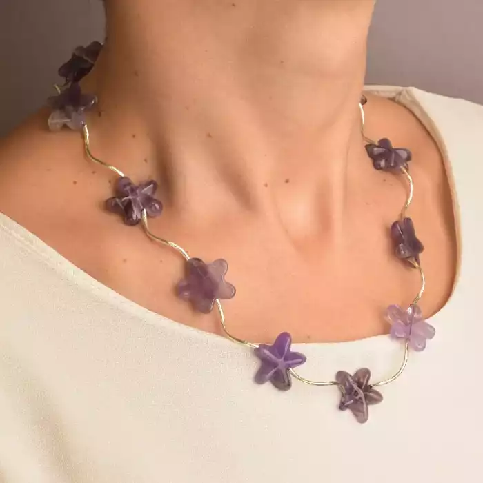 🏷️️ Намисто Аметист 50 см ss_80471