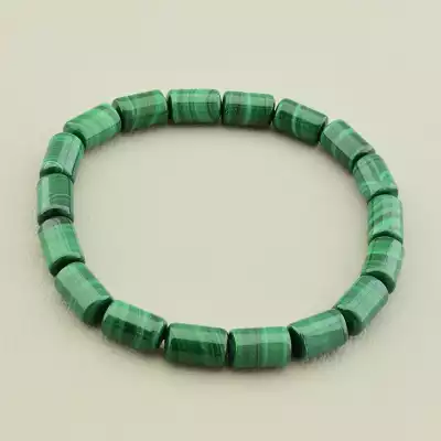Браслет на резинці Малахіт 17 см