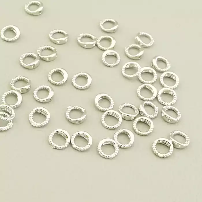 🏷️️ Кілечко 5х5мм. (родій) F-106374