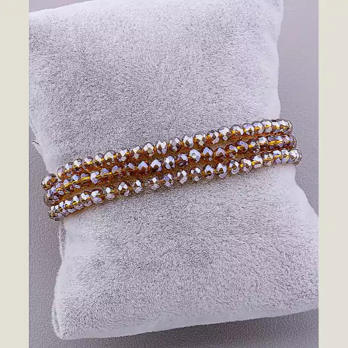 🏷️️ Браслет резинка Чеський кришталь 17 см ss_47625