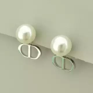 Сережки сучасні пусети Stainless Steel Майорка (родій)