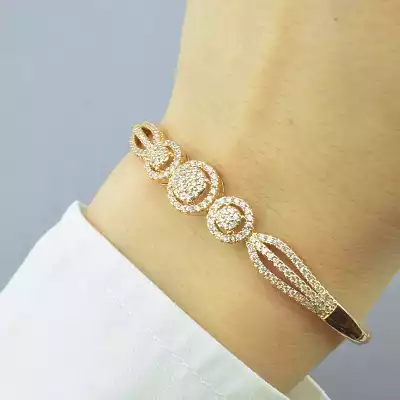 🏷️️ Браслет шарнірний Xuping (позолота 18к) F-72316