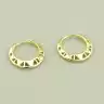 🏷️️ Сережки круглі кільця Xuping (позолота лимонна 18к) F-100102