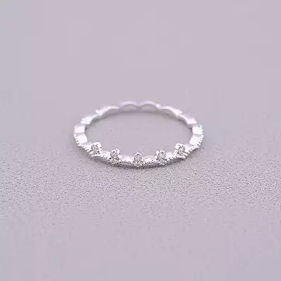 Каблучка Фіаніт (срібло)