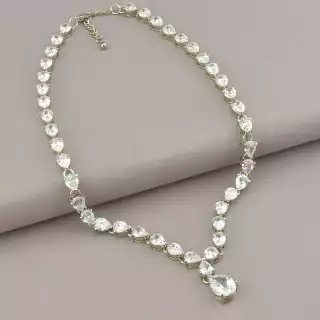 Підвіска Abella Фіаніт 41 см (родій)