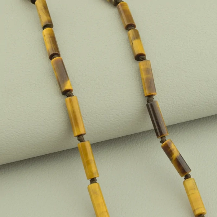 🏷️️ Намисто Тигрове око 48 см. ss_101650