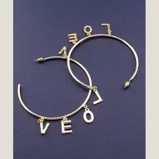 Сережки пусети FJ