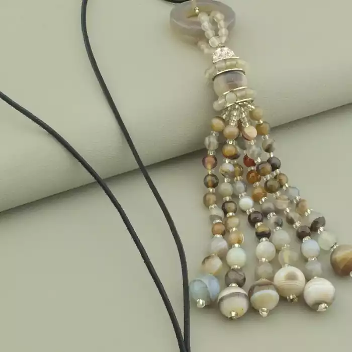 🏷️️ Підвіска Агат 60 см. ss_101750