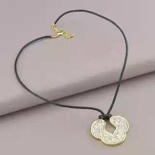 Підвіска Winniana Фіаніт 41 см (позолота 18к)