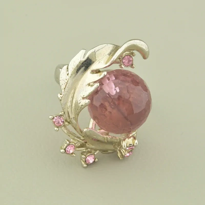 Каблучка листя Фіаніт