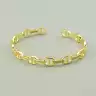 🏷️️ Браслет без застібки Фіаніт 17 см. (позолота 18к лимонна) F-95568