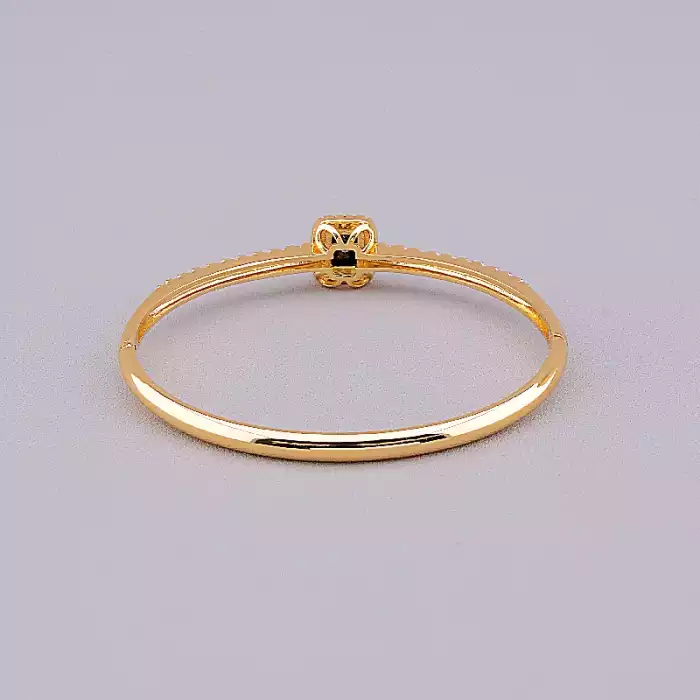 🏷️️ Браслет шарнірний Xuping Фіаніт 18 см (позолота 18к) ss_67670