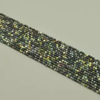 Намистини Хрізокола 39 см. 3,2мм. на нитці (натуральне каміння, без застібки)