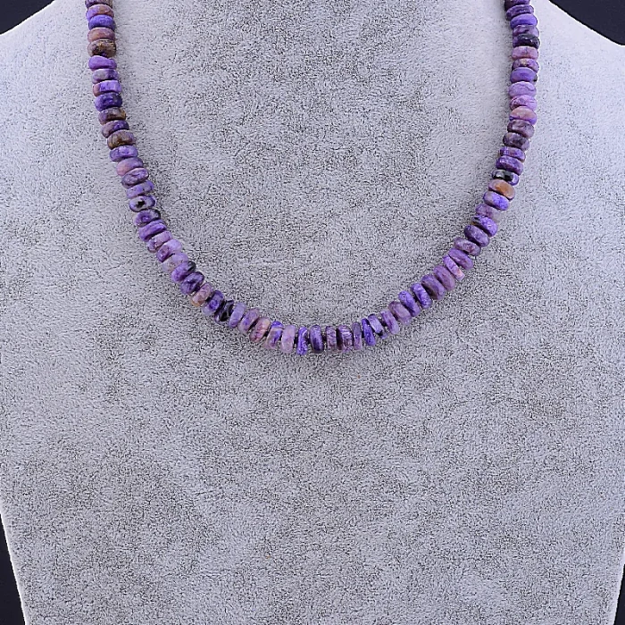 🏷️️ Намисто Чароит 47 см ss_79009