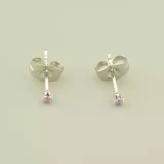 Сережки мінімалі пусети Xuping Фіаніт (родій)