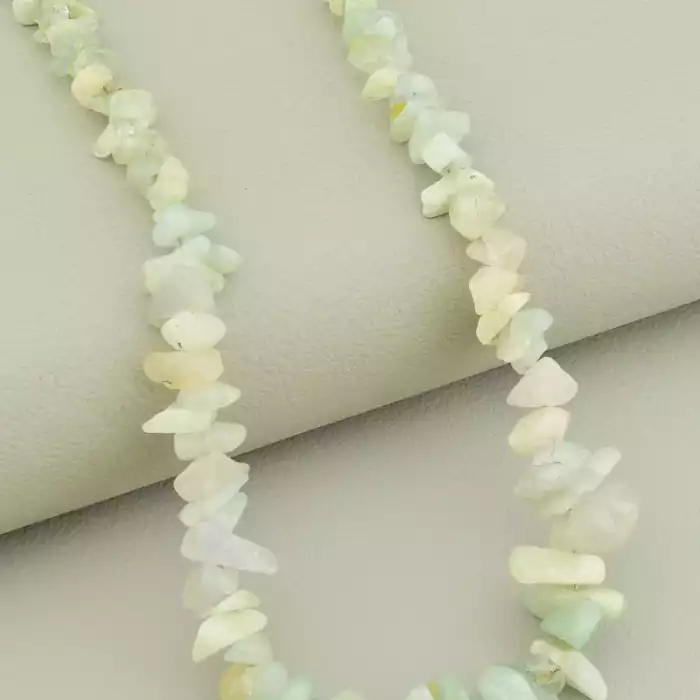 🏷️️ Підвіска з аквамарином крихітка (37 см, синя, позолота 18к, карабін, 12х6 мм) ss_104748