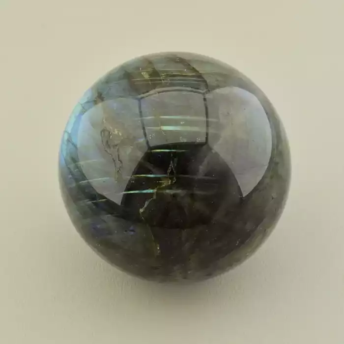 🏷️️ Куля лабрадор (74х74 мм, сірий, одиничний екземпляр) ss_105049