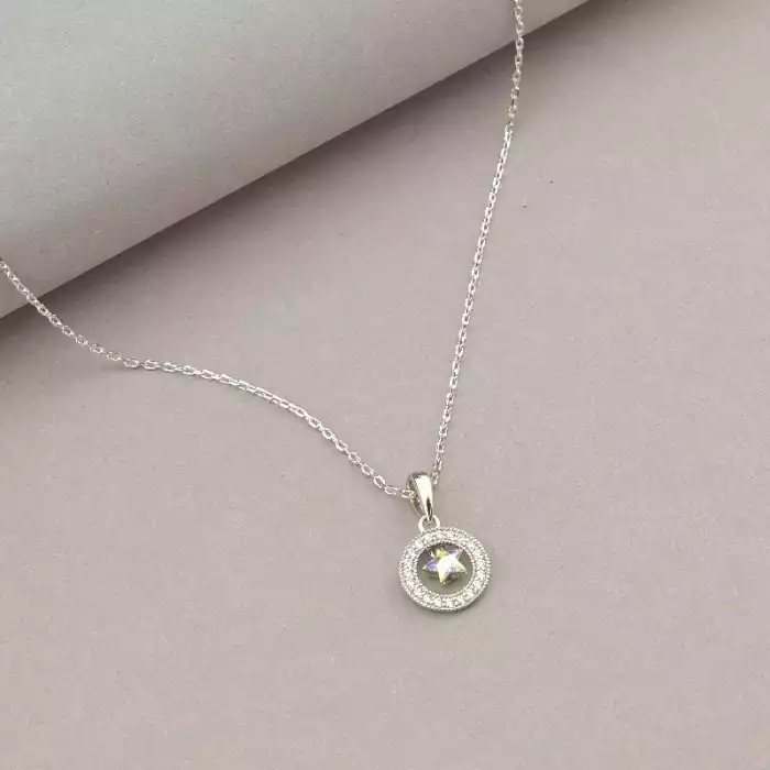 🏷️️ Підвіска Xuping Swarovski 40 см (родій) ss_80472