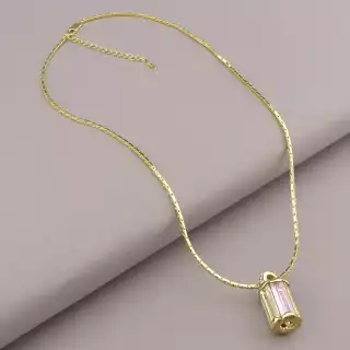 Підвіска Winniana Фіаніт 54 см (позолота 18к)