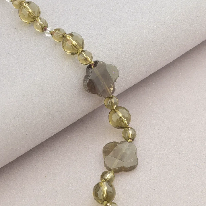 🏷️️ Намисто Раухтопаз, Раухтопаз 51 см. ss_91084