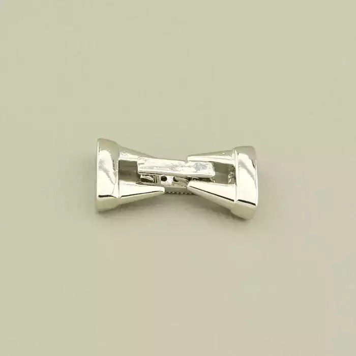 🏷️️ Застібка Фіаніт 20х10мм. (родій) F-106071