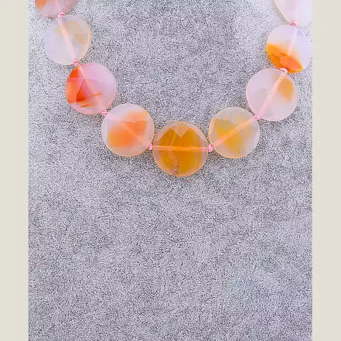 🏷️️ Намисто Сердолік 49 см ss_81913