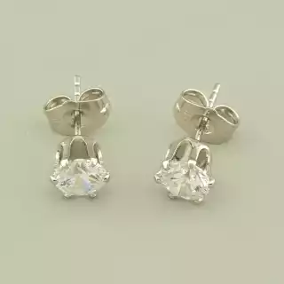 Сережки пусет Xuping Фіаніт (родій)