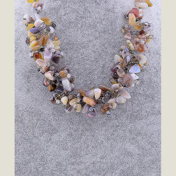 🏷️️ Намисто Агат 52 см ss_12202