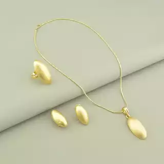 Набір Підвіска+Кільце+Сережки Фіаніт Fashion