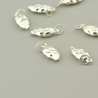 Кулон листя срібло (925 проба) 14x7 мм