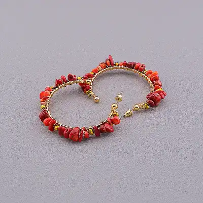 🏷️️ Сережки пусети Stainless Steel Корал F-83670