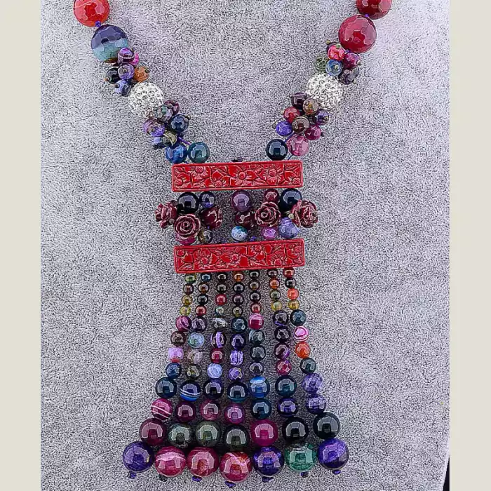 🏷️️ Намисто Агат 60 см ss_14615