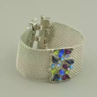 Браслет складний Abella Фіаніт 17 см.