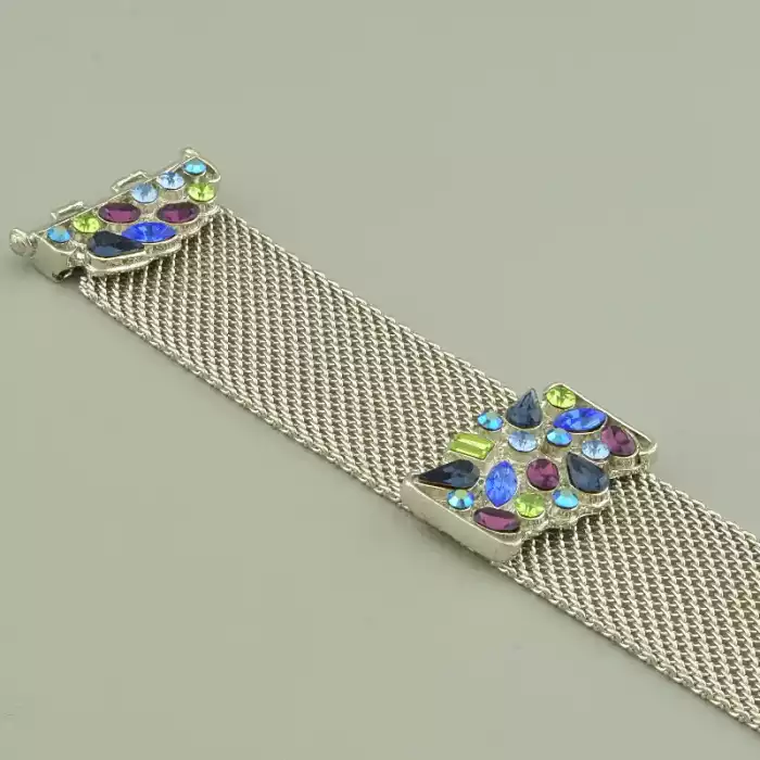 🏷️️ Браслет складний Abella Фіаніт 17 см. ss_92585