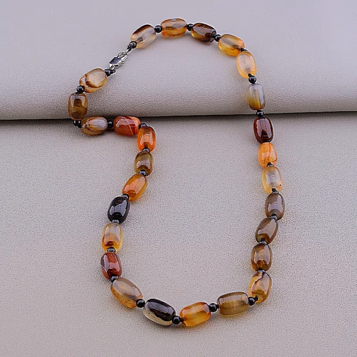 🏷️️ Намисто Агат 52 см ss_85710