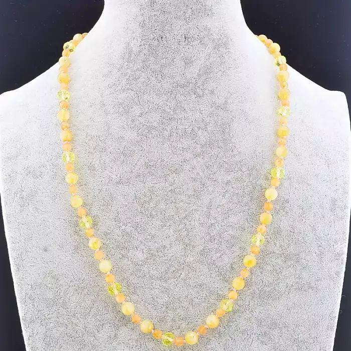 🏷️️ Намисто Волосатик, Чеський кришталь 58 см. ss_86514