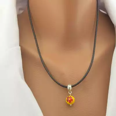 🏷️️ Підвіска Лемпворк (скло) 43 см. F-102351