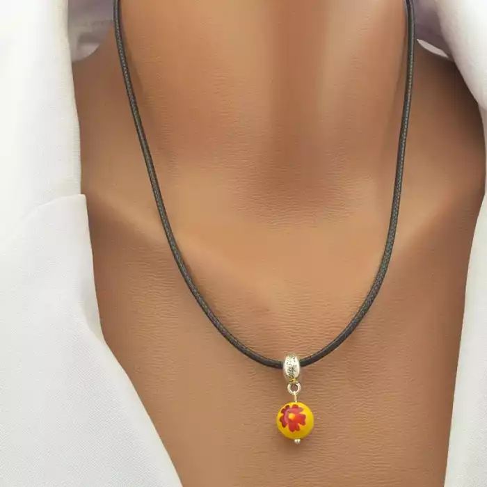 🏷️️ Підвіска Лемпворк (скло) 43 см. ss_102351