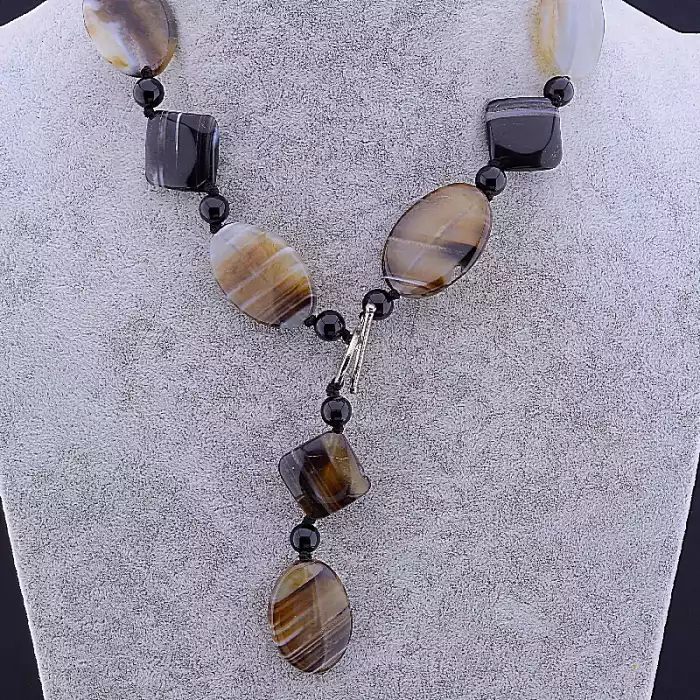 🏷️️ Намисто Агат 48 см ss_78686