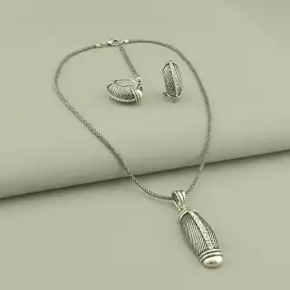 Підвіска+Сережки Фіаніт 'Abella'